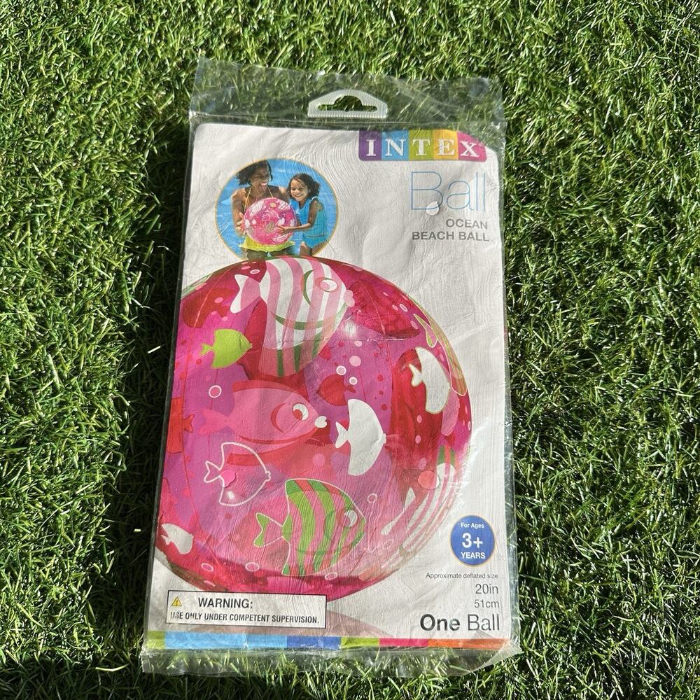 2015 Intex‎ 20in Ocean Beach Ball Fish Pattern 59043WL
